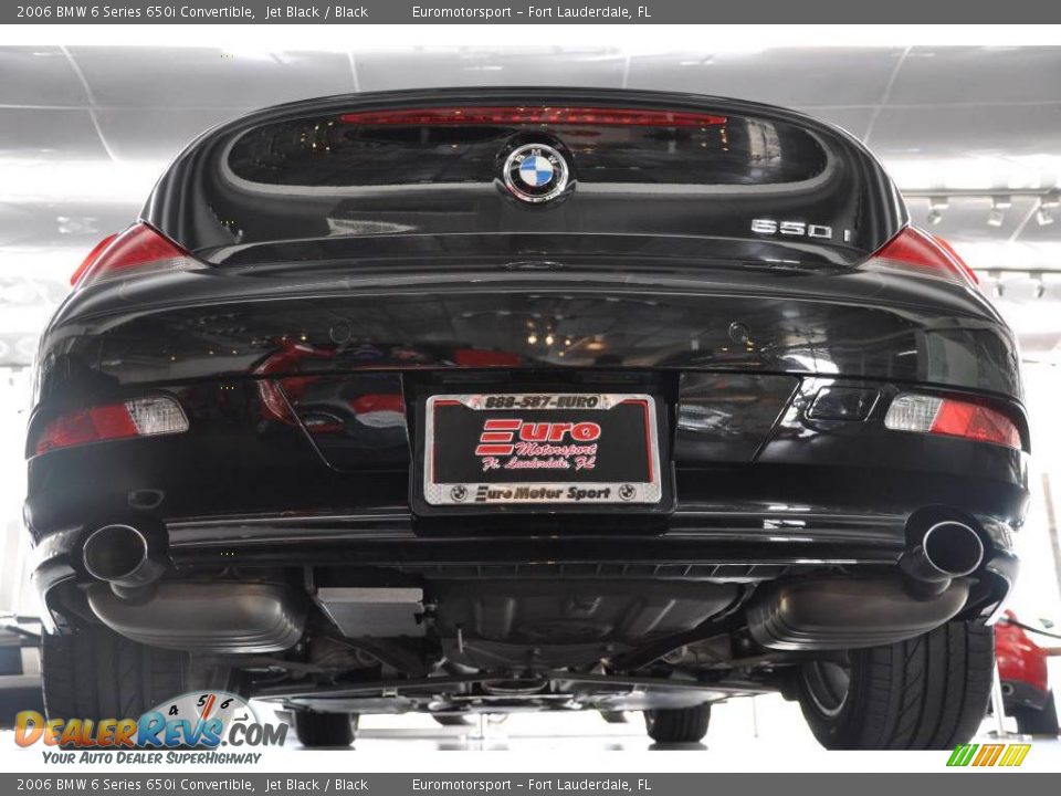 2006 BMW 6 Series 650i Convertible Jet Black / Black Photo #6