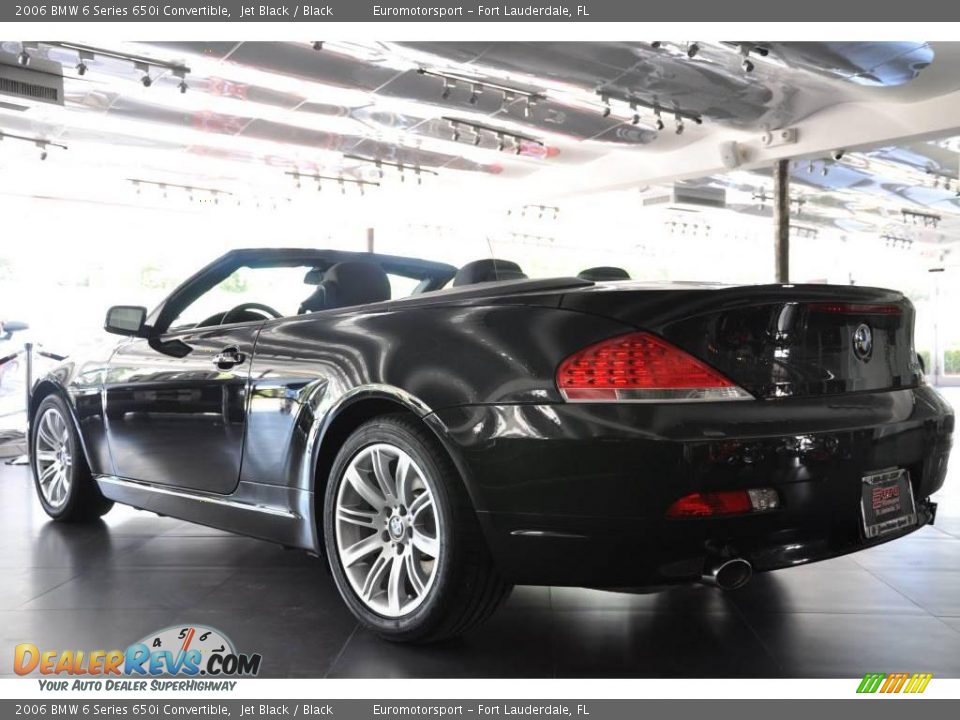 2006 BMW 6 Series 650i Convertible Jet Black / Black Photo #7