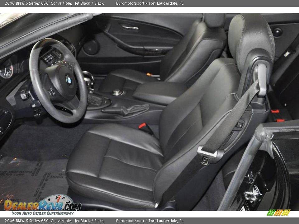 2006 BMW 6 Series 650i Convertible Jet Black / Black Photo #9