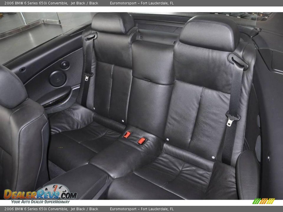 2006 BMW 6 Series 650i Convertible Jet Black / Black Photo #11