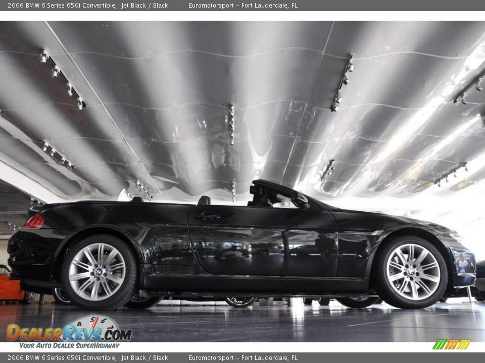 2006 BMW 6 Series 650i Convertible Jet Black / Black Photo #12
