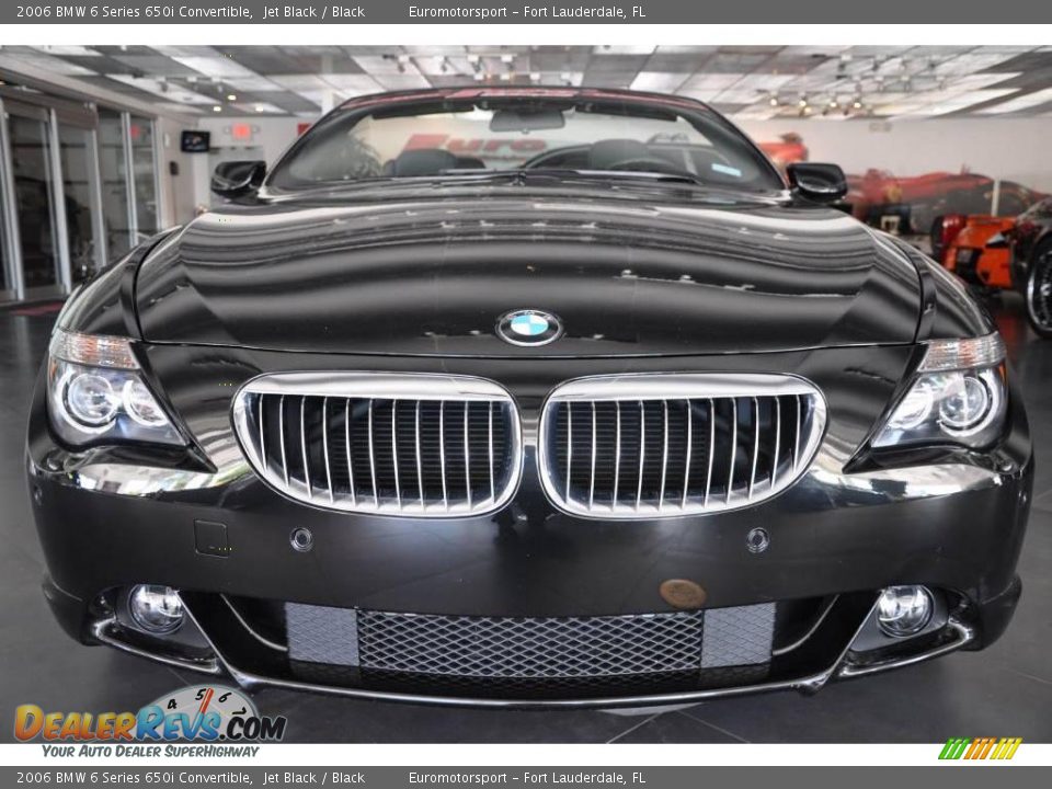 2006 BMW 6 Series 650i Convertible Jet Black / Black Photo #13