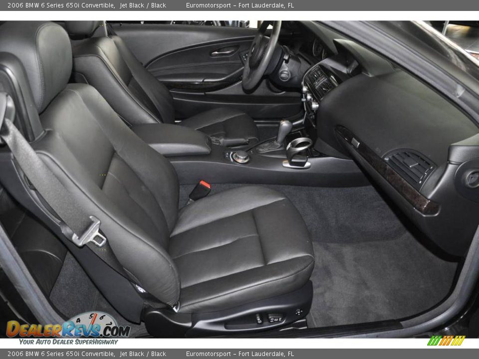 2006 BMW 6 Series 650i Convertible Jet Black / Black Photo #14