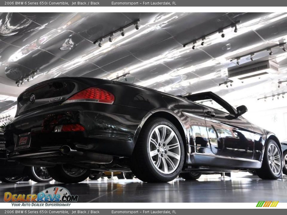 2006 BMW 6 Series 650i Convertible Jet Black / Black Photo #15
