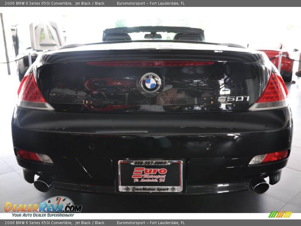 2006 BMW 6 Series 650i Convertible Jet Black / Black Photo #17