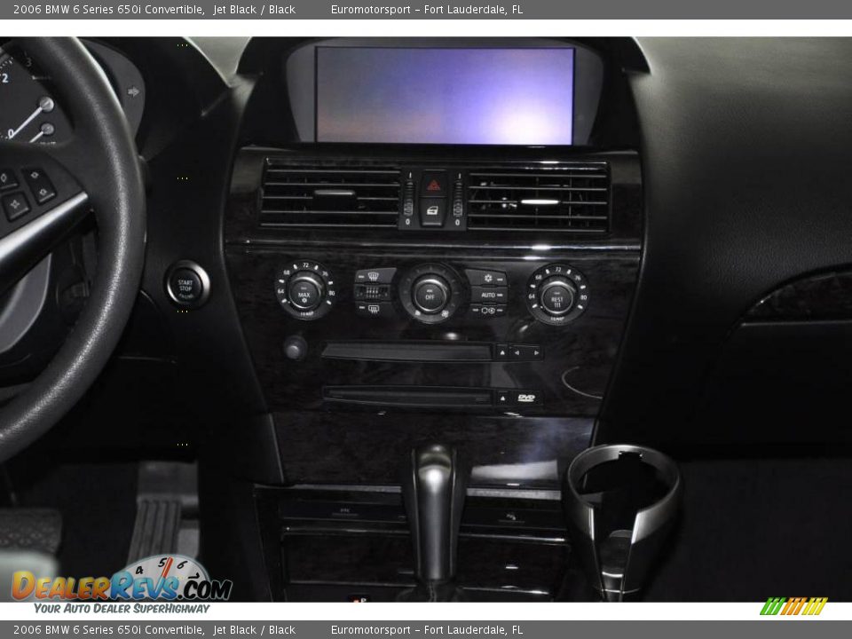 2006 BMW 6 Series 650i Convertible Jet Black / Black Photo #18