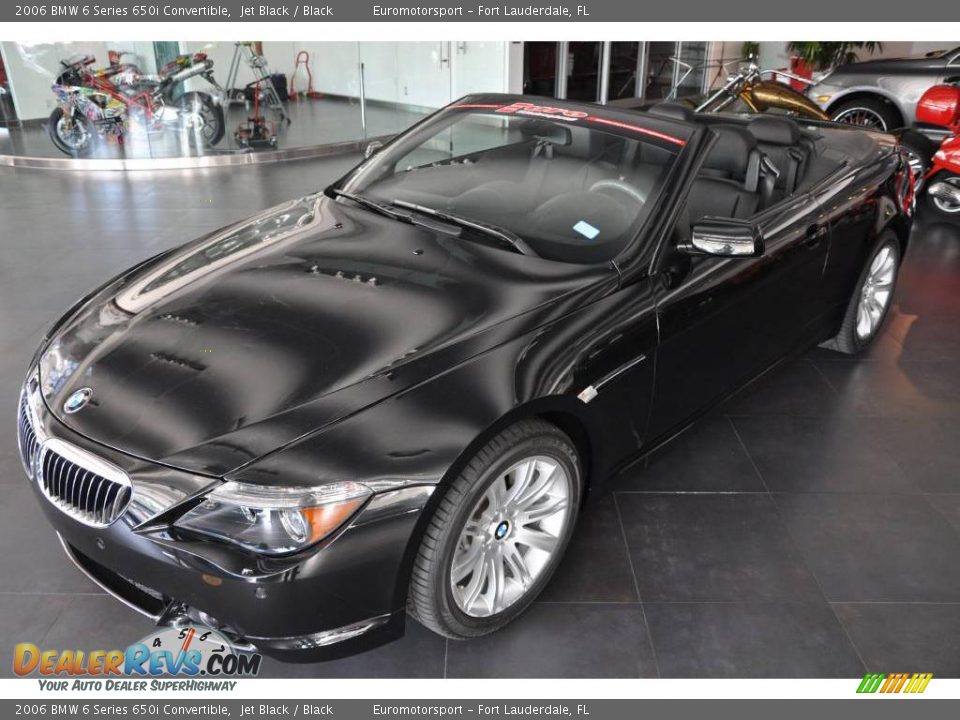 2006 BMW 6 Series 650i Convertible Jet Black / Black Photo #19
