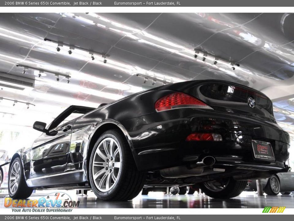 2006 BMW 6 Series 650i Convertible Jet Black / Black Photo #21