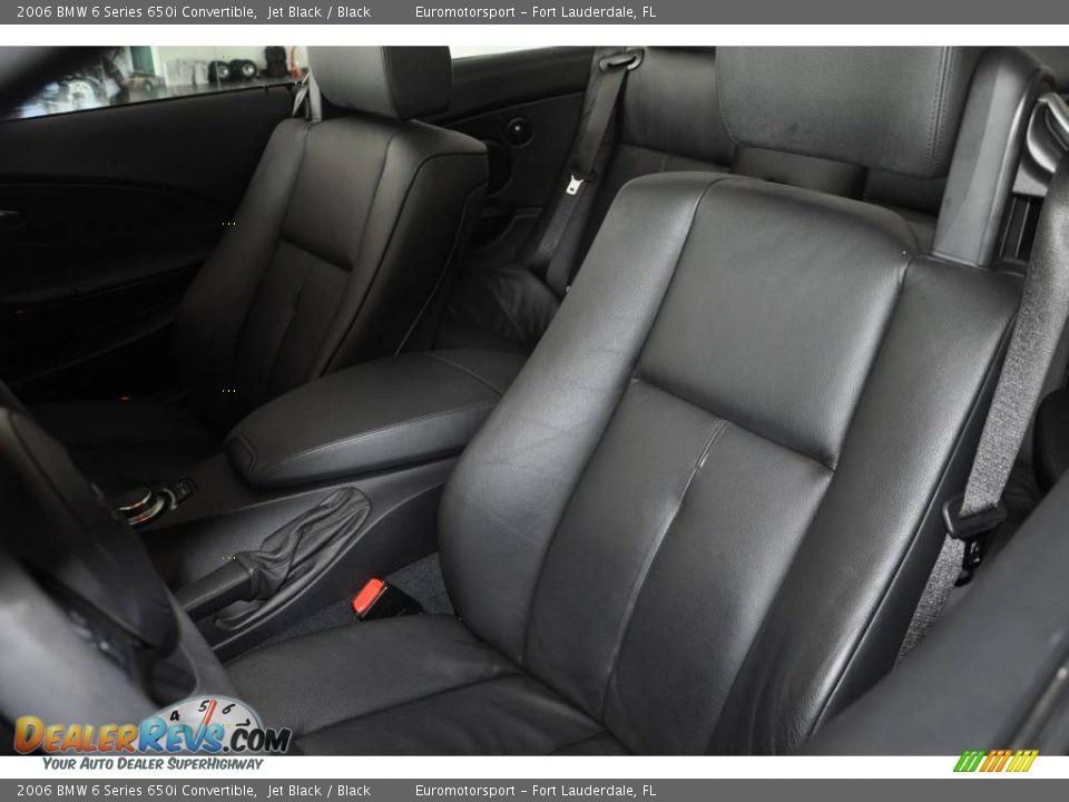 2006 BMW 6 Series 650i Convertible Jet Black / Black Photo #22
