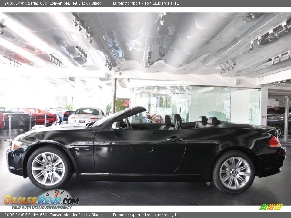 2006 BMW 6 Series 650i Convertible Jet Black / Black Photo #23