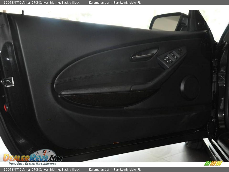 2006 BMW 6 Series 650i Convertible Jet Black / Black Photo #24