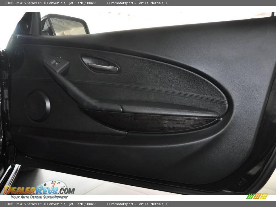 2006 BMW 6 Series 650i Convertible Jet Black / Black Photo #26