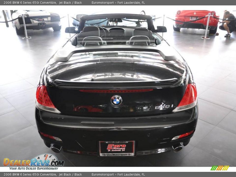 2006 BMW 6 Series 650i Convertible Jet Black / Black Photo #27