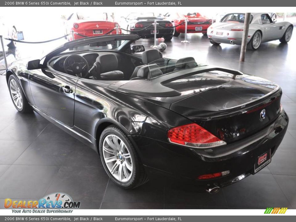 2006 BMW 6 Series 650i Convertible Jet Black / Black Photo #29