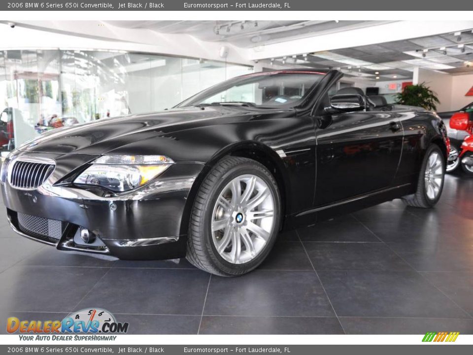 2006 BMW 6 Series 650i Convertible Jet Black / Black Photo #30