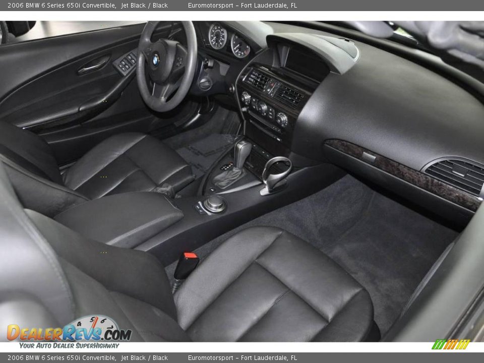 2006 BMW 6 Series 650i Convertible Jet Black / Black Photo #31