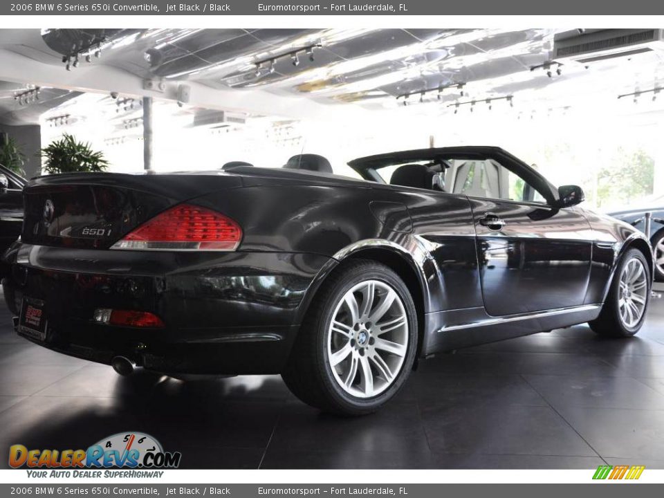 2006 BMW 6 Series 650i Convertible Jet Black / Black Photo #32