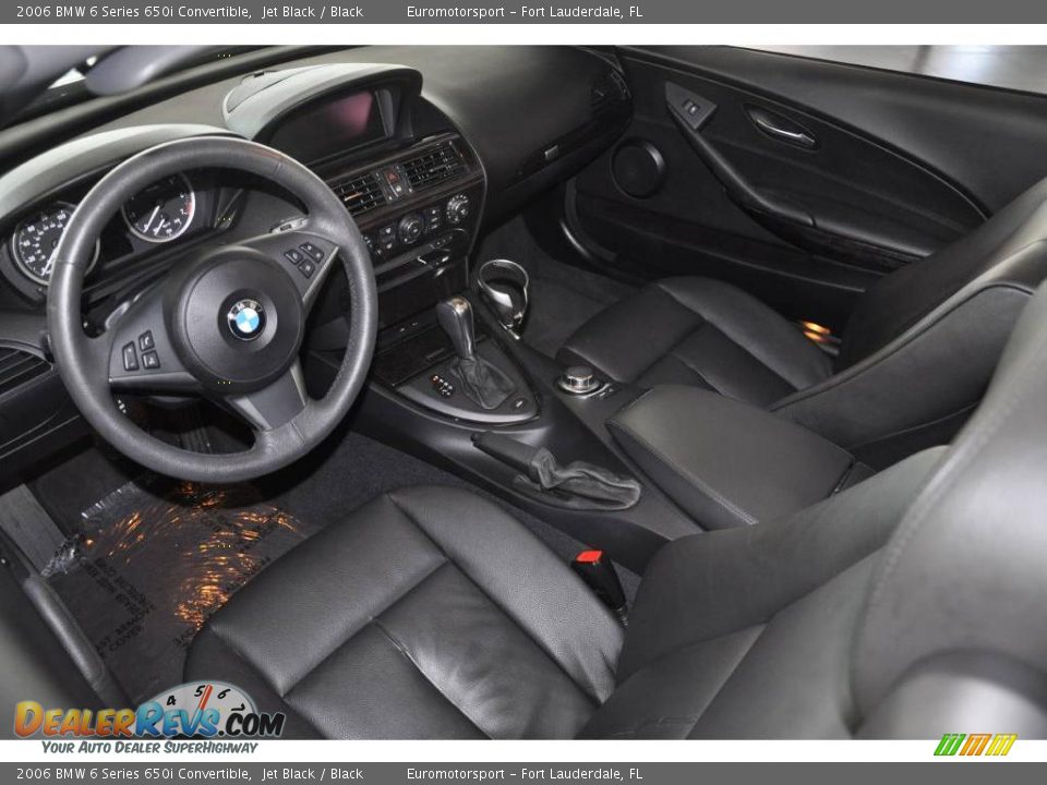 2006 BMW 6 Series 650i Convertible Jet Black / Black Photo #33