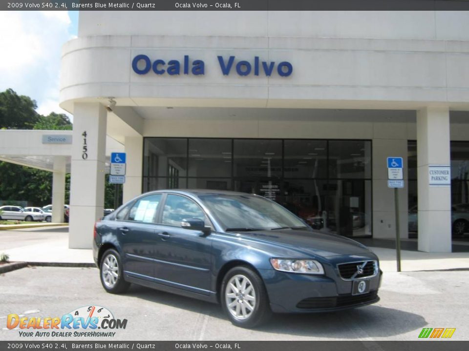 2009 Volvo S40 2.4i Barents Blue Metallic / Quartz Photo #1