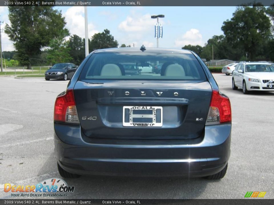 2009 Volvo S40 2.4i Barents Blue Metallic / Quartz Photo #4