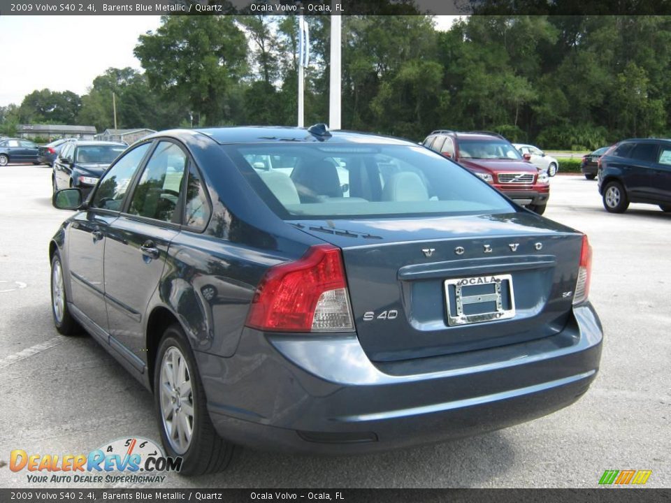 2009 Volvo S40 2.4i Barents Blue Metallic / Quartz Photo #5