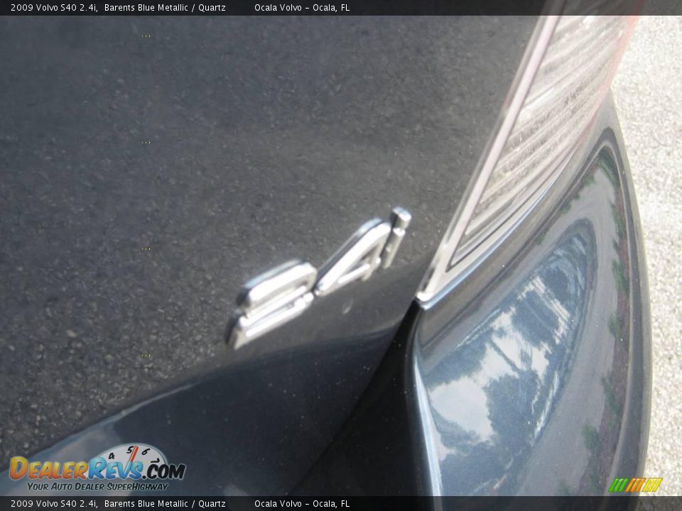 2009 Volvo S40 2.4i Barents Blue Metallic / Quartz Photo #12