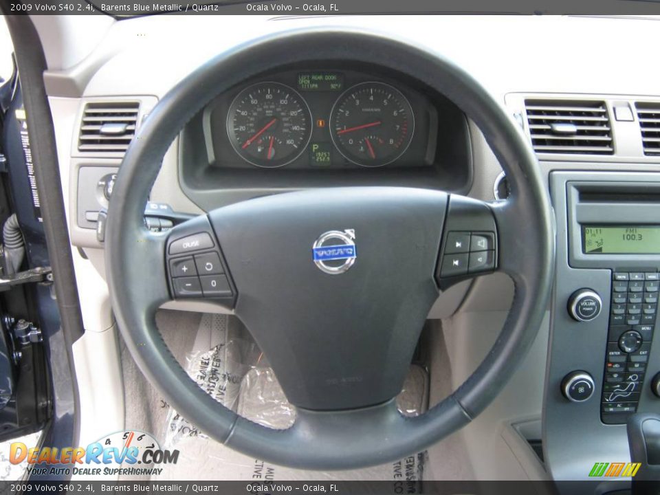 2009 Volvo S40 2.4i Barents Blue Metallic / Quartz Photo #22