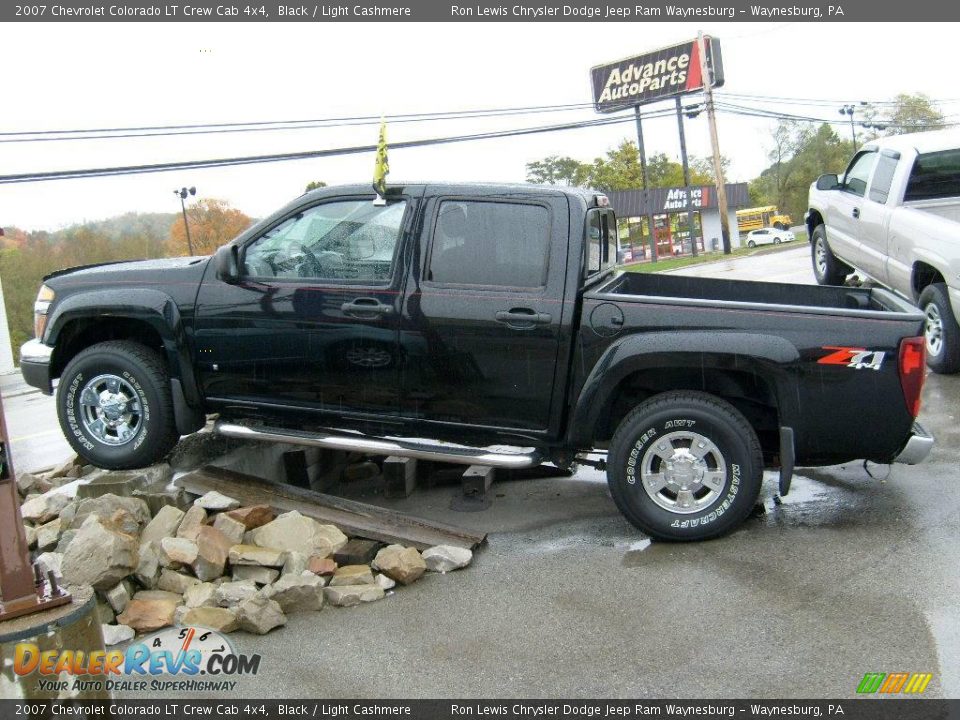 2007 Chevrolet Colorado LT Crew Cab 4x4 Black / Light Cashmere Photo #4