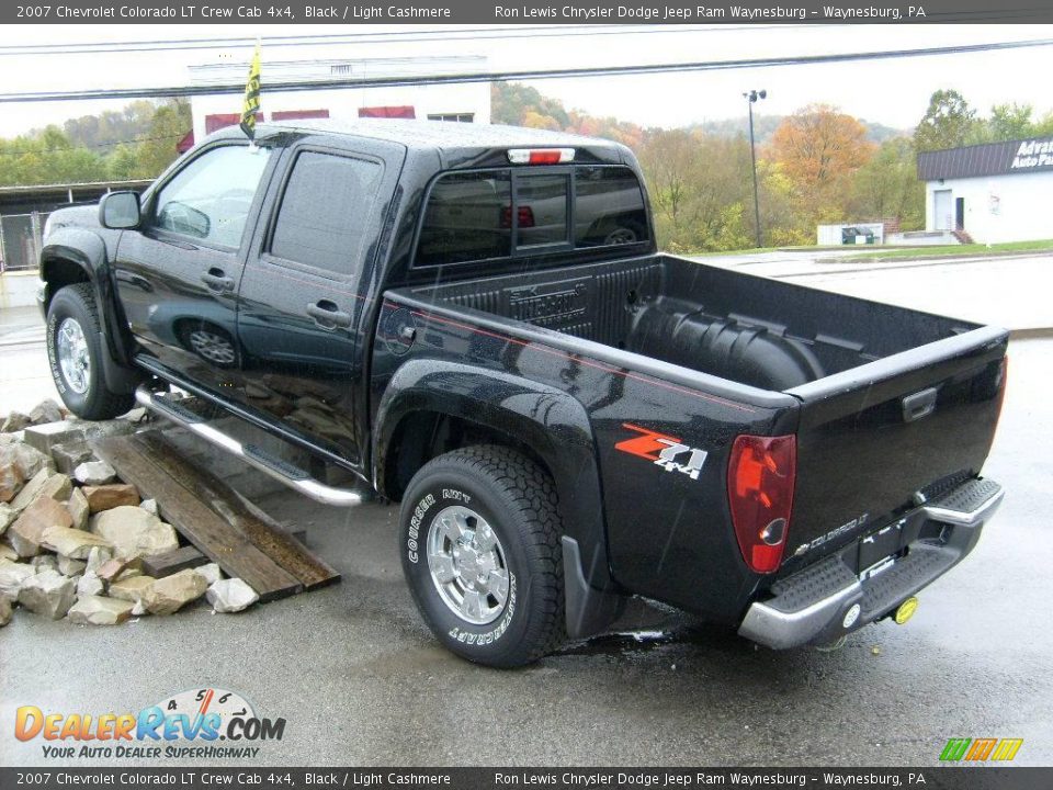 2007 Chevrolet Colorado LT Crew Cab 4x4 Black / Light Cashmere Photo #5