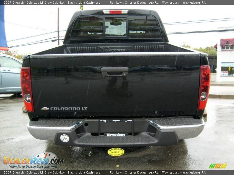 2007 Chevrolet Colorado LT Crew Cab 4x4 Black / Light Cashmere Photo #6