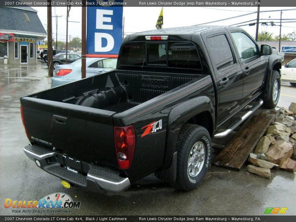2007 Chevrolet Colorado LT Crew Cab 4x4 Black / Light Cashmere Photo #7