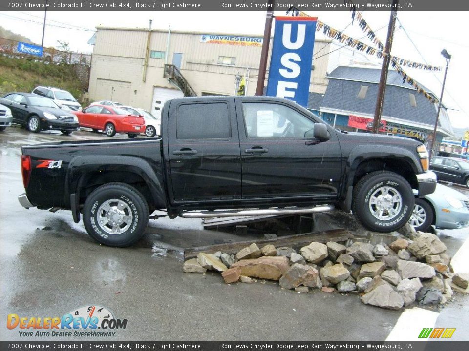 2007 Chevrolet Colorado LT Crew Cab 4x4 Black / Light Cashmere Photo #8