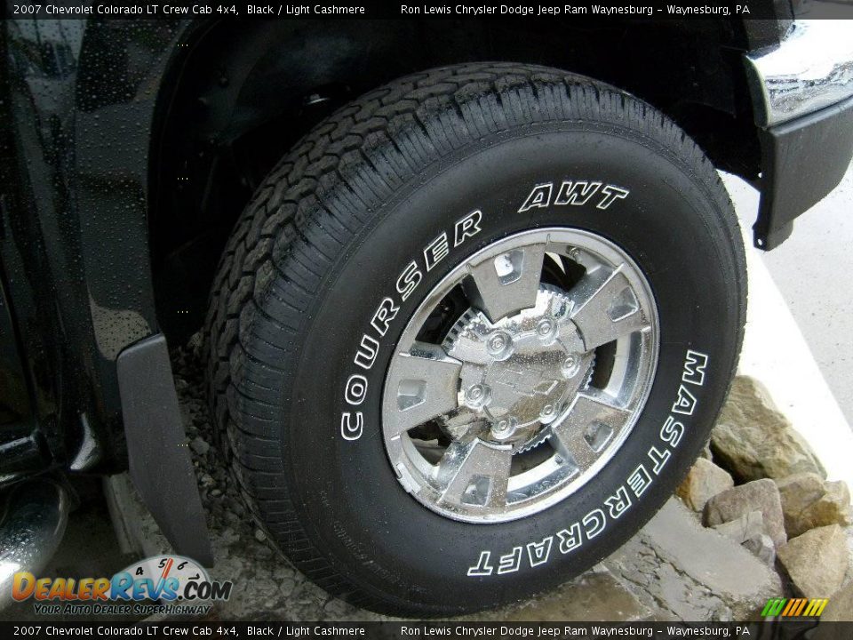 2007 Chevrolet Colorado LT Crew Cab 4x4 Black / Light Cashmere Photo #9