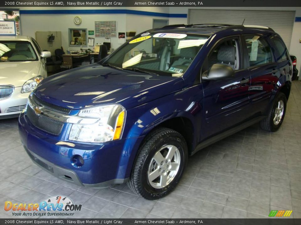 2008 Chevrolet Equinox LS AWD Navy Blue Metallic / Light Gray Photo #1