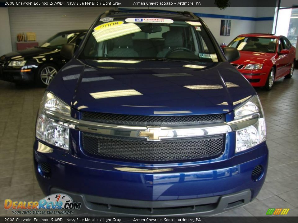2008 Chevrolet Equinox LS AWD Navy Blue Metallic / Light Gray Photo #3