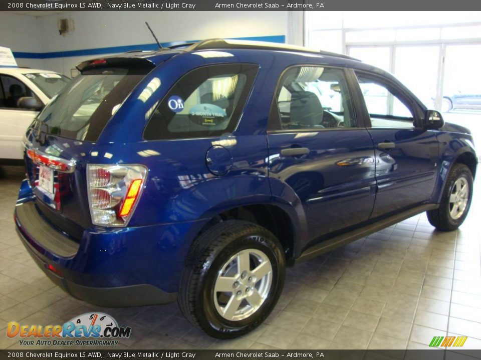 2008 Chevrolet Equinox LS AWD Navy Blue Metallic / Light Gray Photo #6