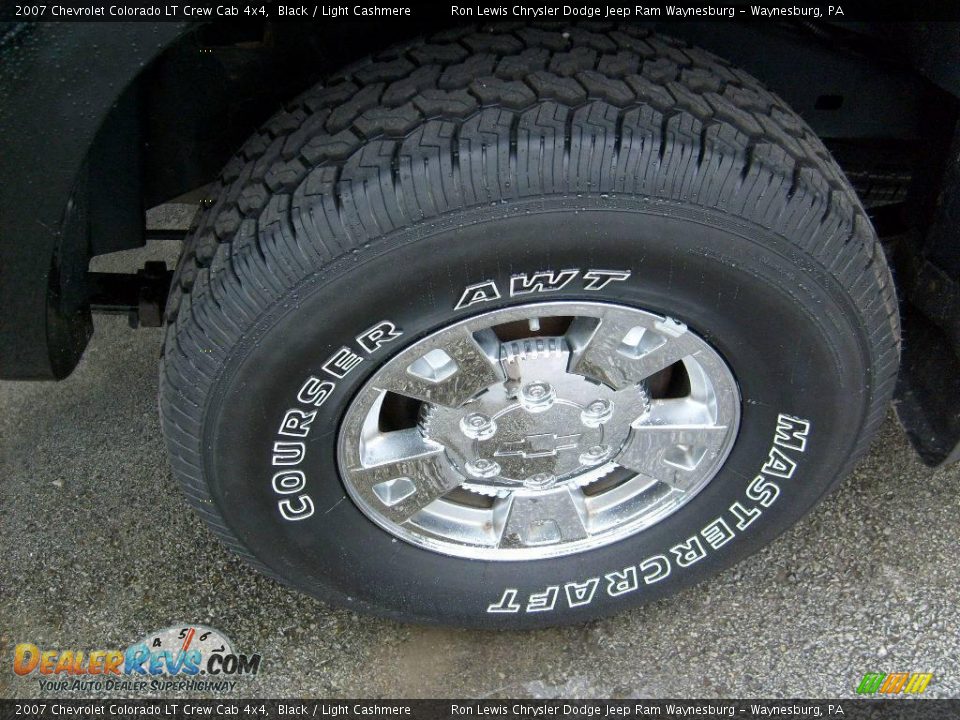 2007 Chevrolet Colorado LT Crew Cab 4x4 Black / Light Cashmere Photo #16