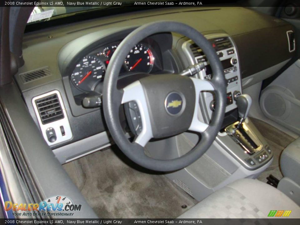 2008 Chevrolet Equinox LS AWD Navy Blue Metallic / Light Gray Photo #10