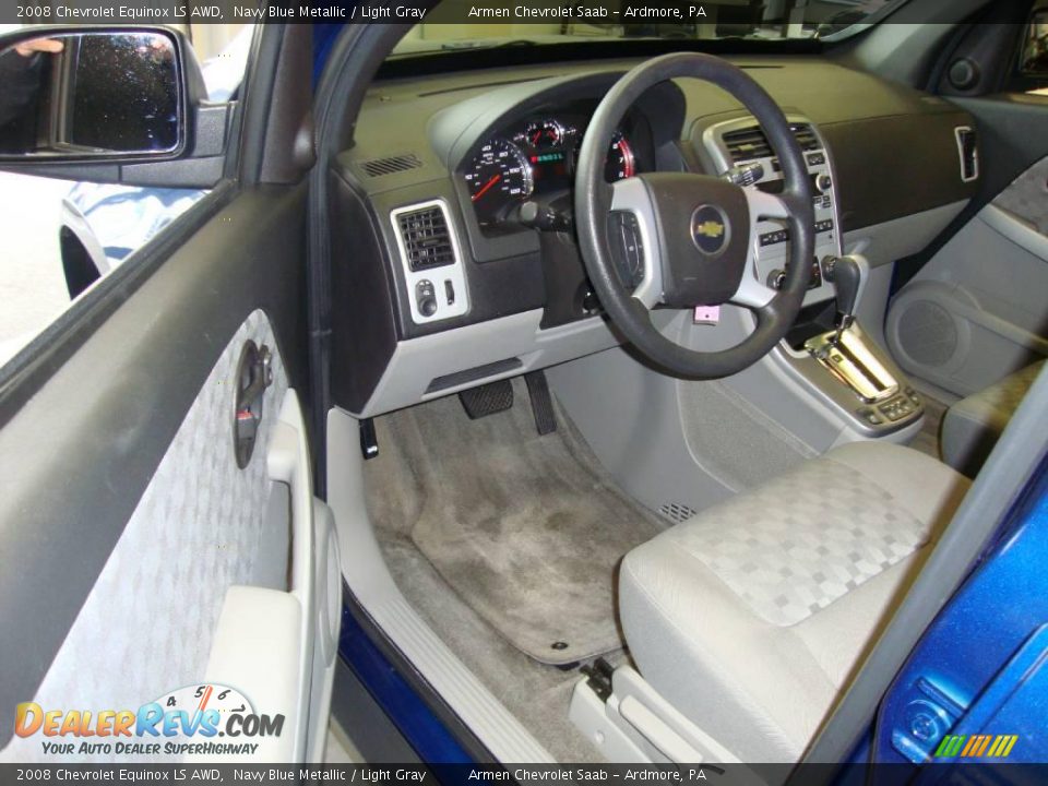2008 Chevrolet Equinox LS AWD Navy Blue Metallic / Light Gray Photo #11