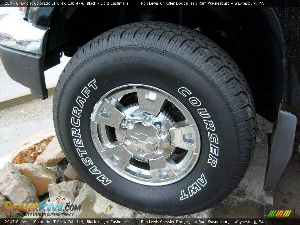 2007 Chevrolet Colorado LT Crew Cab 4x4 Black / Light Cashmere Photo #19