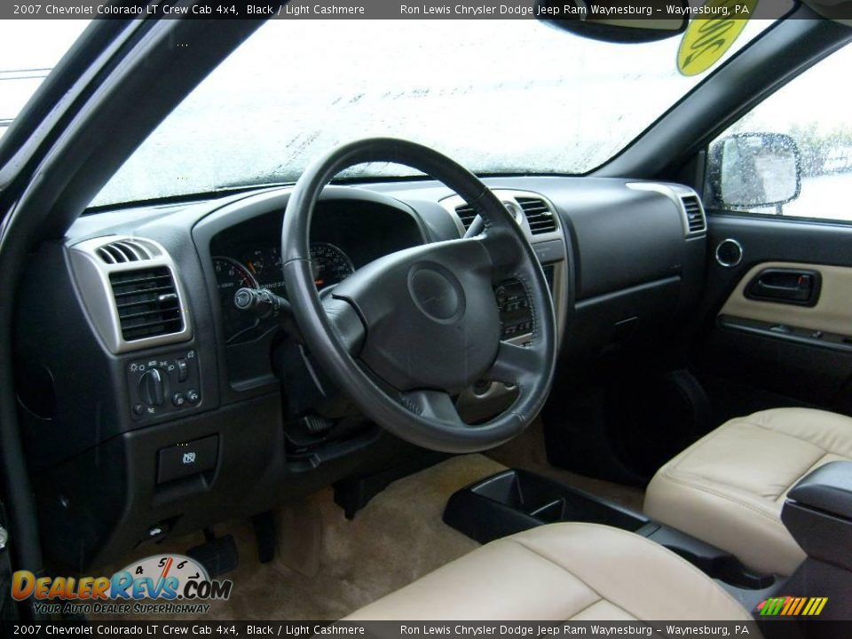 2007 Chevrolet Colorado LT Crew Cab 4x4 Black / Light Cashmere Photo #21