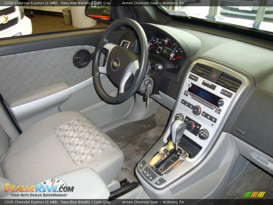 2008 Chevrolet Equinox LS AWD Navy Blue Metallic / Light Gray Photo #14