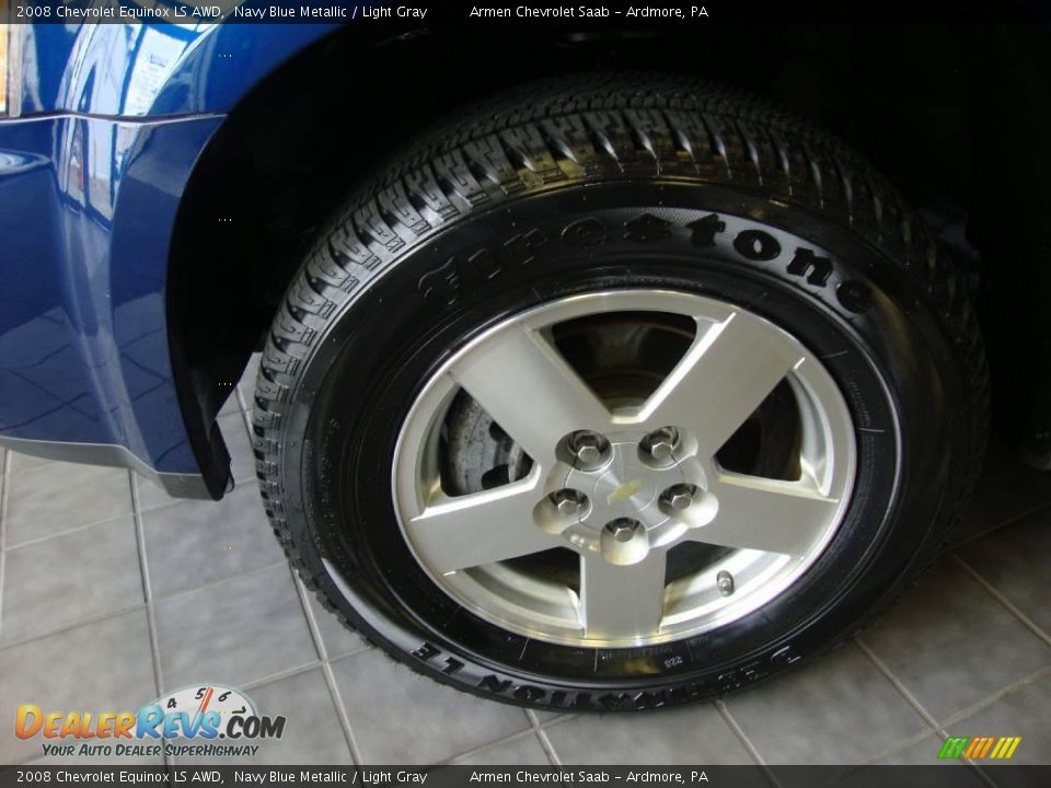 2008 Chevrolet Equinox LS AWD Navy Blue Metallic / Light Gray Photo #25