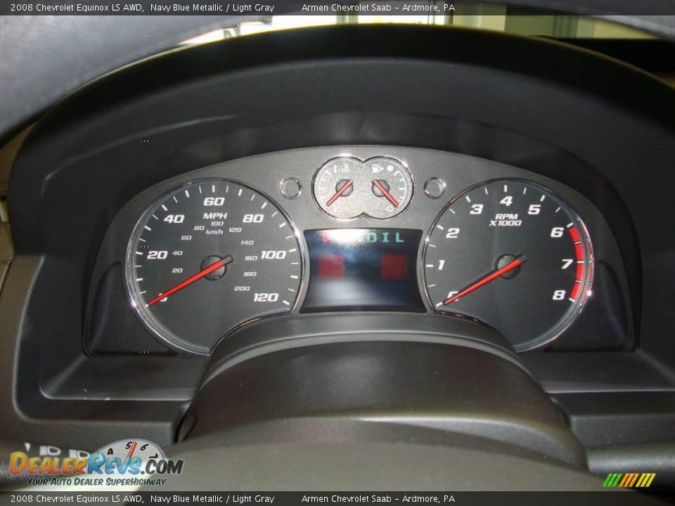 2008 Chevrolet Equinox LS AWD Navy Blue Metallic / Light Gray Photo #29