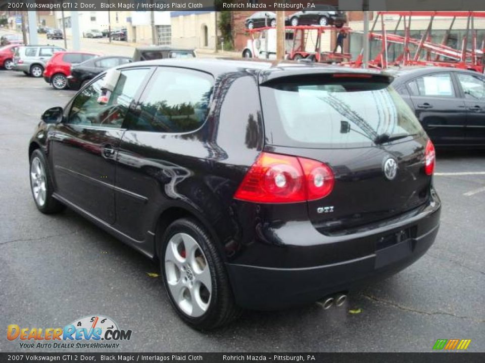 2007 Volkswagen GTI 2 Door Black Magic / Interlagos Plaid Cloth Photo #3