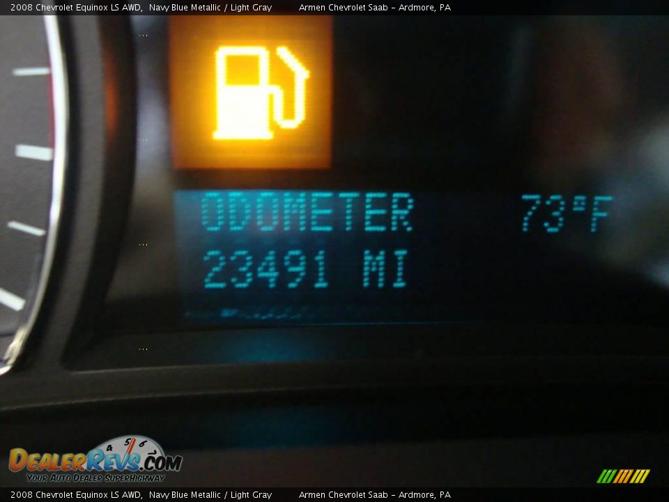 2008 Chevrolet Equinox LS AWD Navy Blue Metallic / Light Gray Photo #30