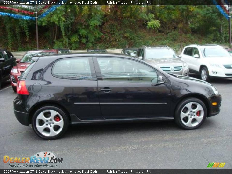 2007 Volkswagen GTI 2 Door Black Magic / Interlagos Plaid Cloth Photo #6