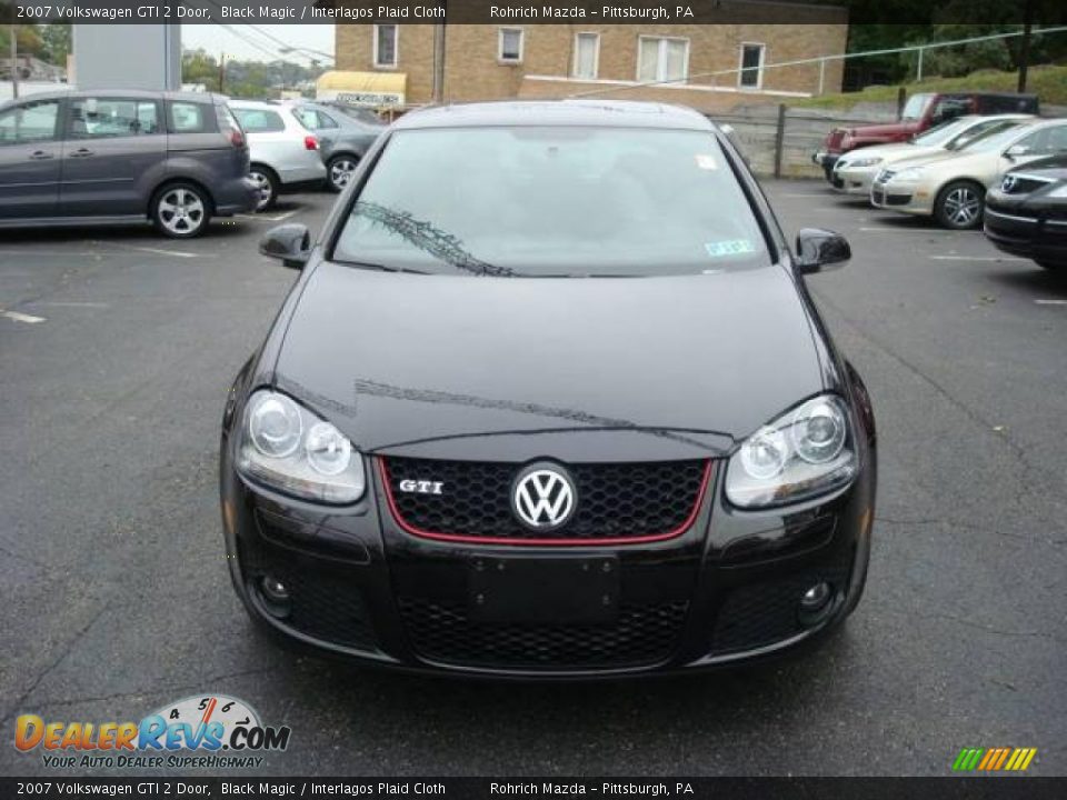 2007 Volkswagen GTI 2 Door Black Magic / Interlagos Plaid Cloth Photo #8