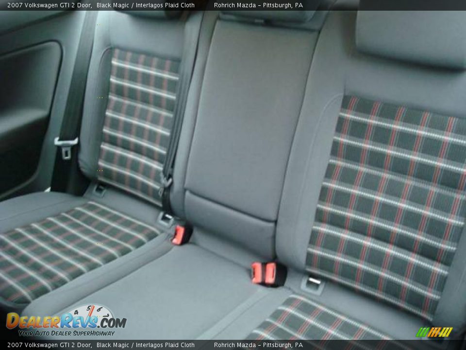 2007 Volkswagen GTI 2 Door Black Magic / Interlagos Plaid Cloth Photo #11