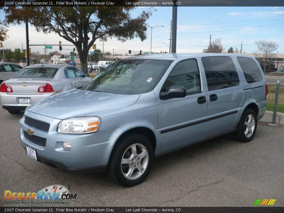 2007 Chevrolet Uplander LS Polar Blue Metallic / Medium Gray Photo #3